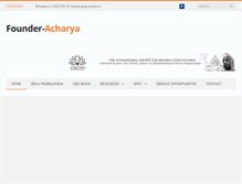 Tablet Screenshot of founderacharya.com